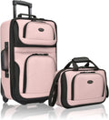 2-Piece Softside Carry-On Luggage Set – Pink