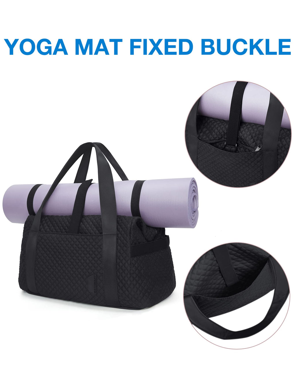 Large Weekender Travel Duffle Bag with Yoga Mat Strap
