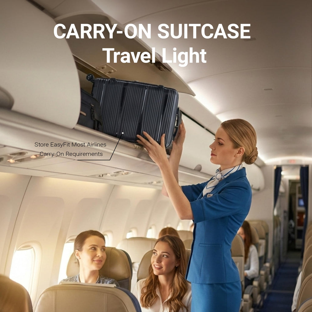 4-Piece Expandable Hardside Luggage Set with TSA Lock