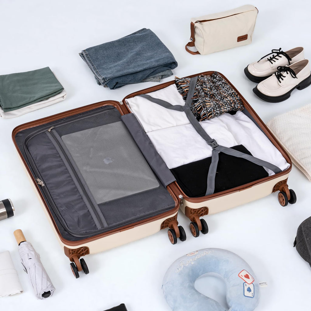 3-Piece Carry-On Luggage Set with TSA Lock