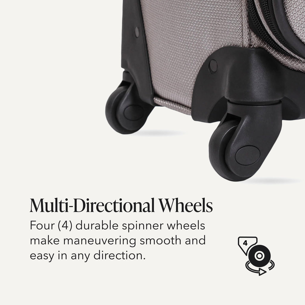Medium Expandable Softside Luggage – Pewter
