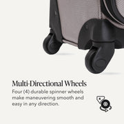 Medium Expandable Softside Luggage – Pewter
