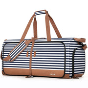 80L Foldable Travel Duffle Bag with Shoe Compartment