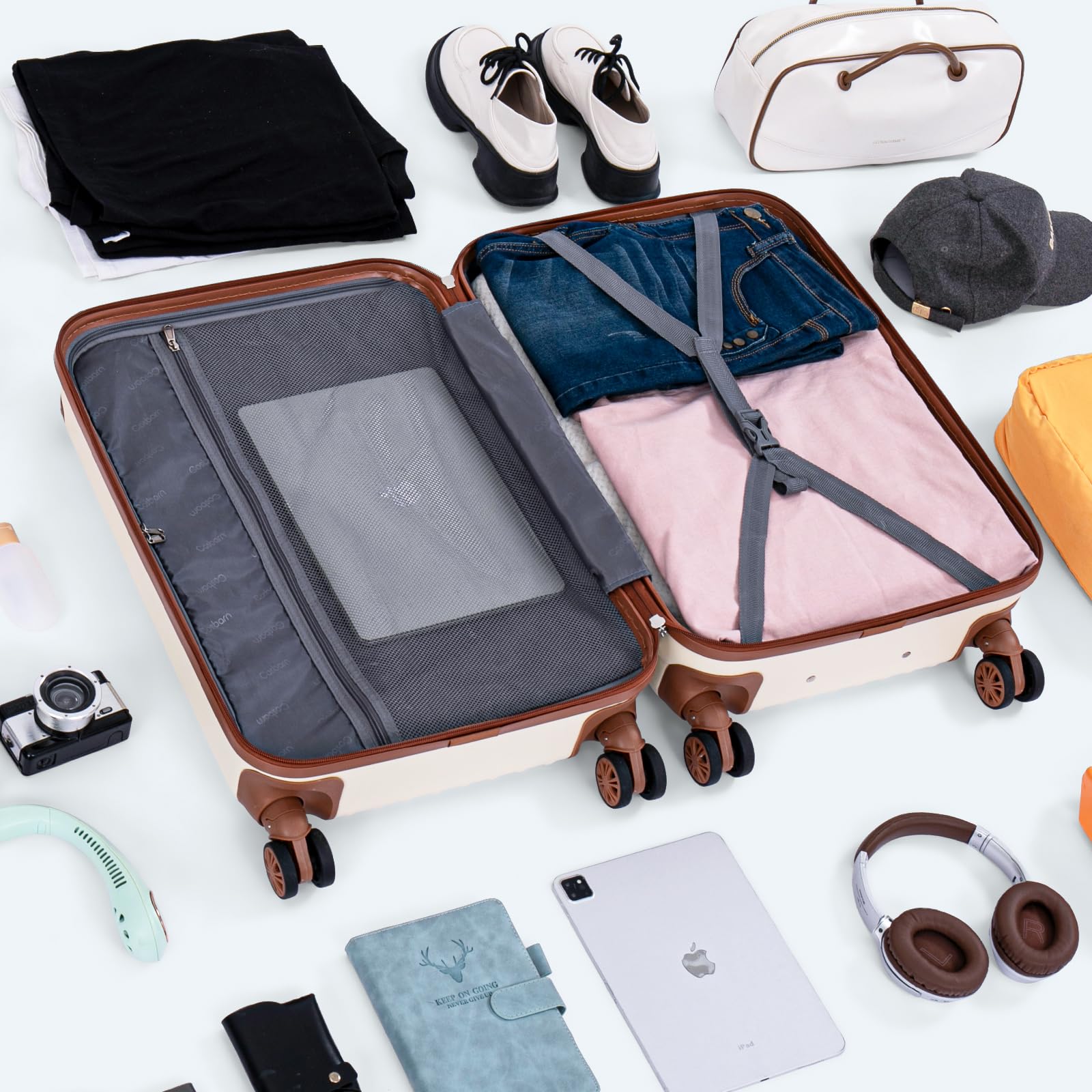 5-Piece Hardside Luggage Set with TSA Lock