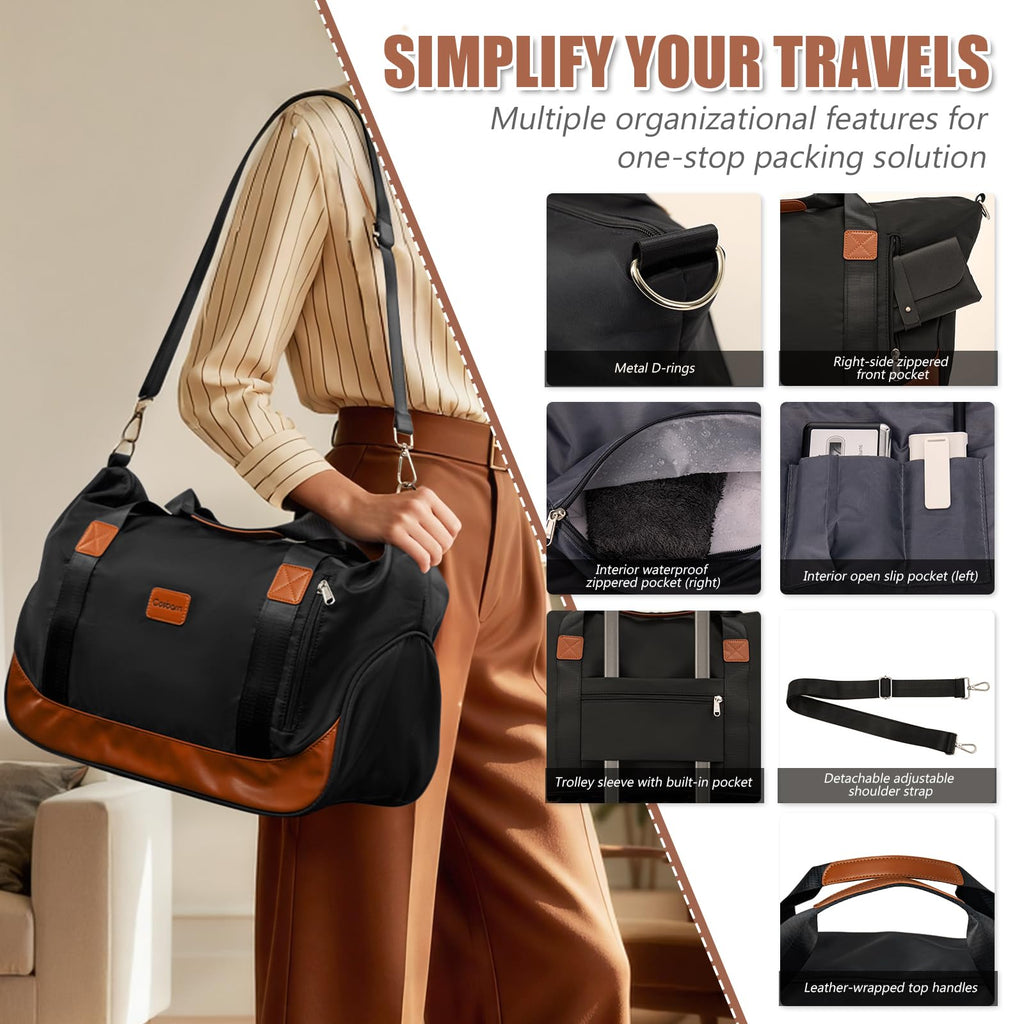 5-Piece Hardside Luggage Set – Black