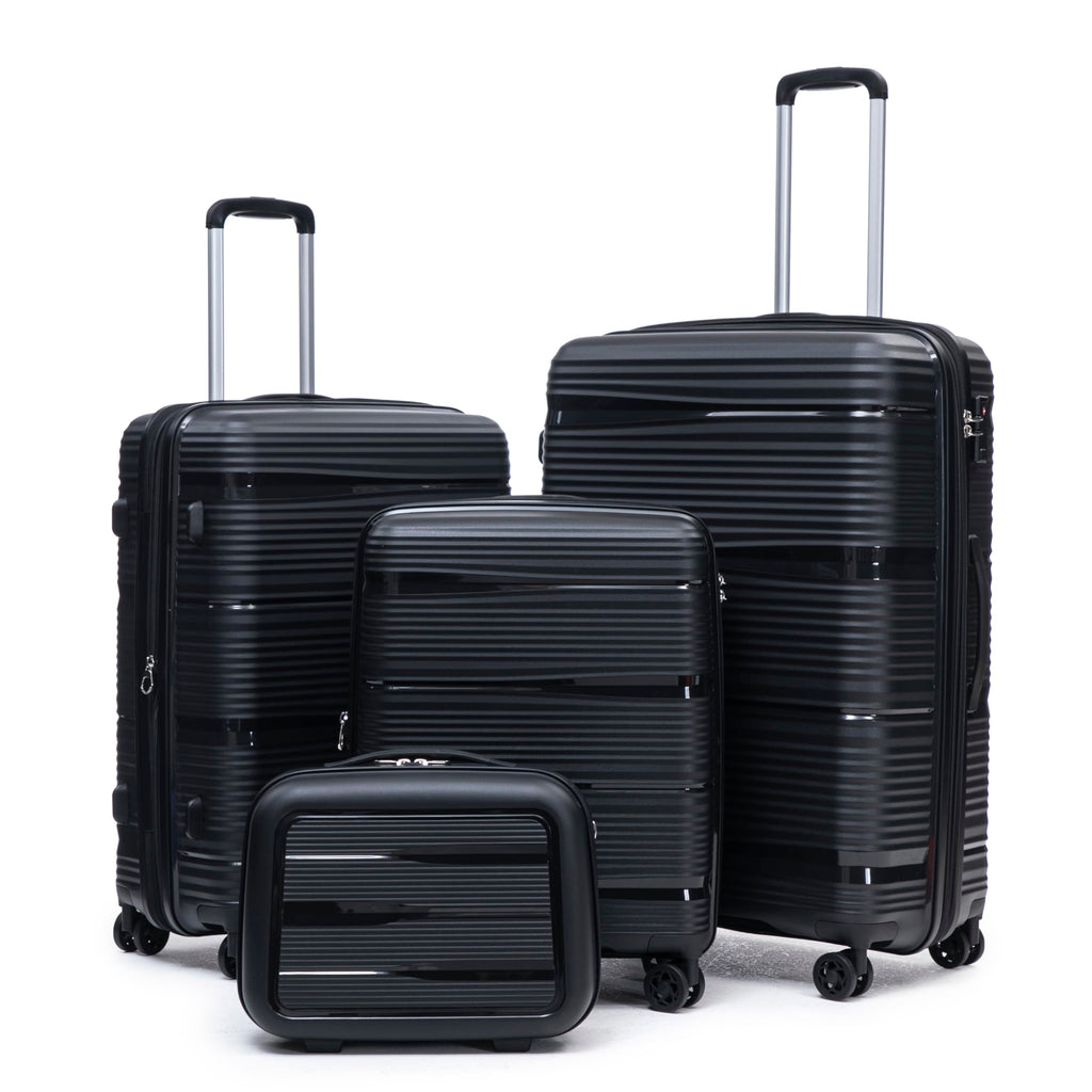 4-Piece Expandable Hardside Luggage Set with TSA Lock