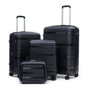 4-Piece Expandable Hardside Luggage Set with TSA Lock