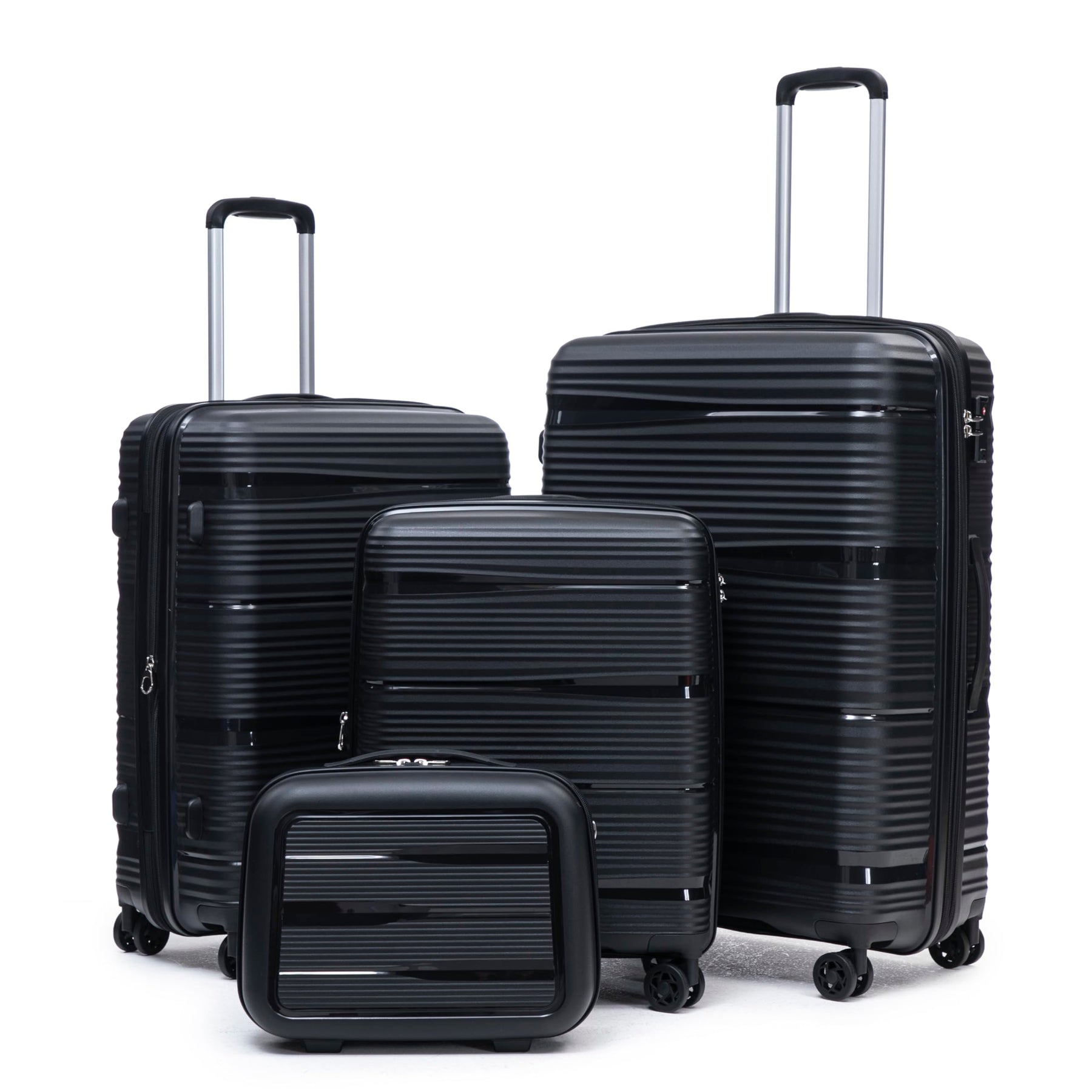 4-Piece Expandable Hardside Luggage Set with TSA Lock