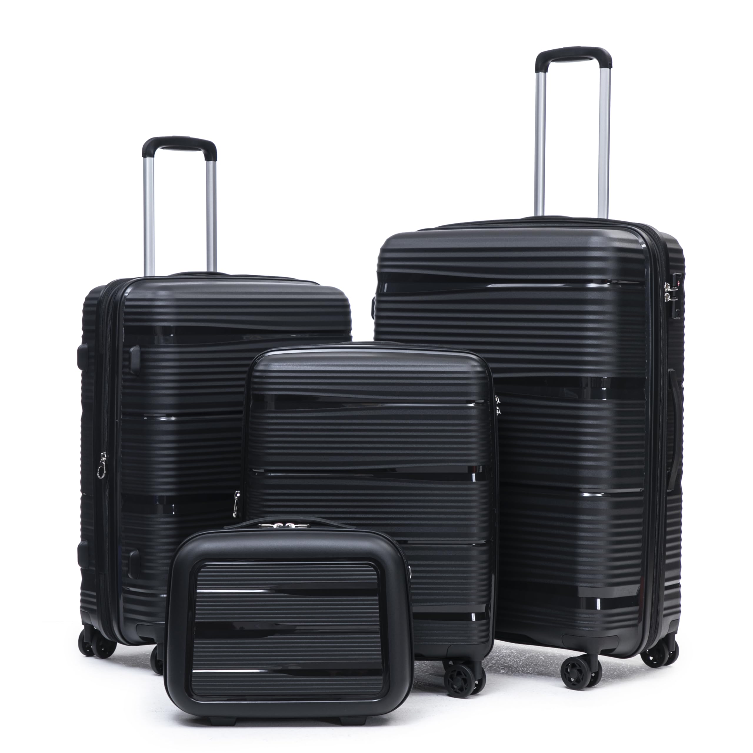 4-Piece Expandable Hardside Luggage Set with TSA Lock