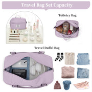 Weekender Travel Duffle Bag with Shoe Compartment