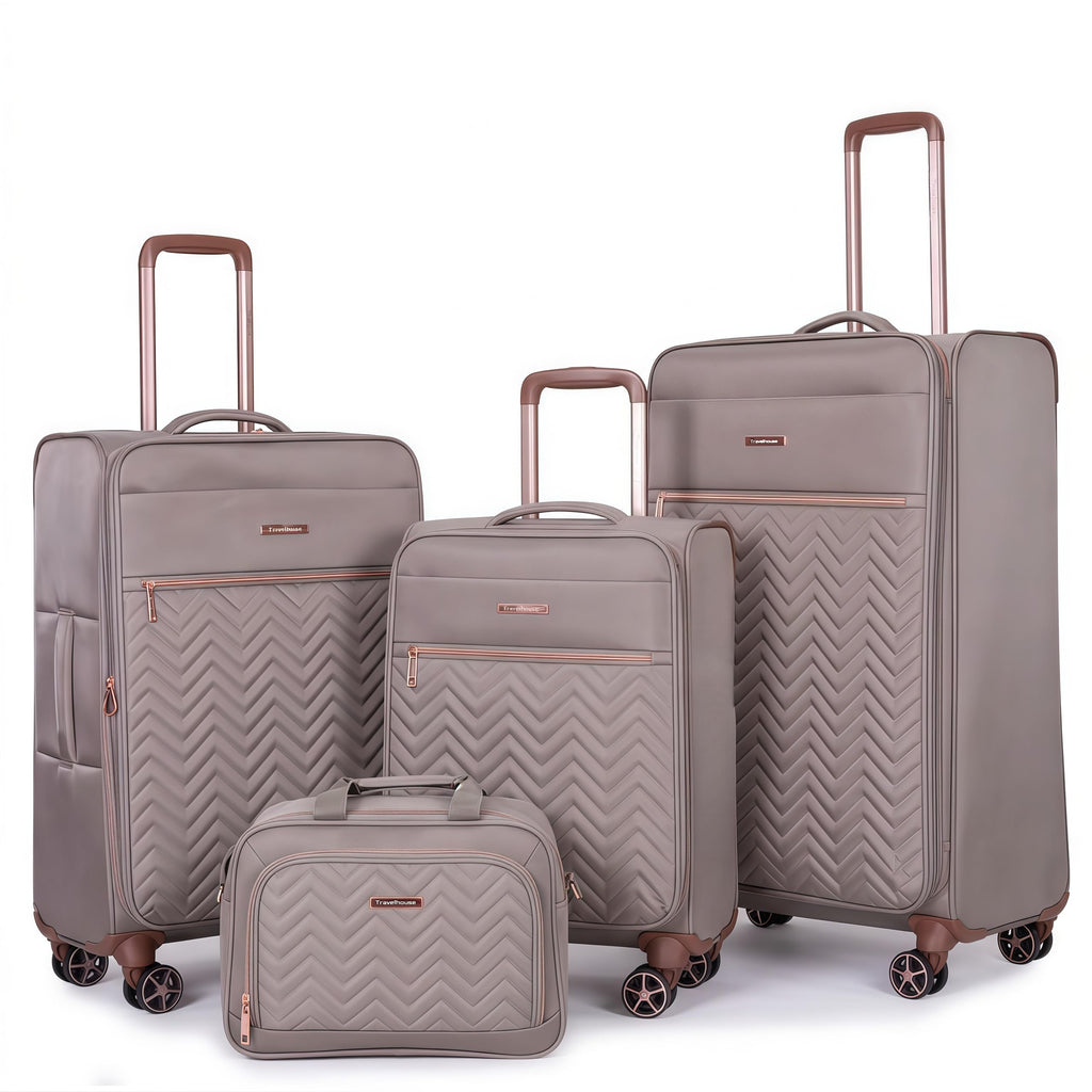 4-Piece Expandable Softside Luggage Set