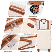 3-Piece Carry-On Luggage Set with TSA Lock