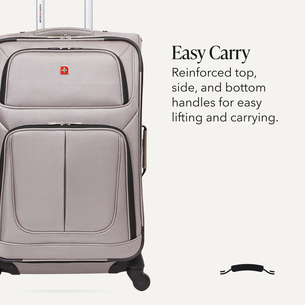 Medium Expandable Softside Luggage – Pewter