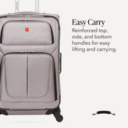 Medium Expandable Softside Luggage – Pewter