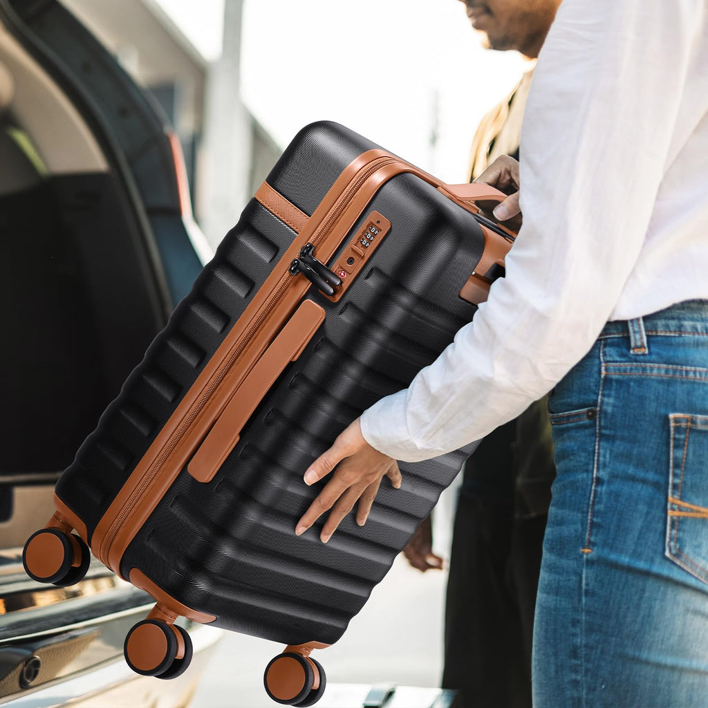 3-Piece Carry-On Luggage Set – Black