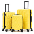 Rosamo Luggage Sets 3 Piece, ABS Suitcase Set (20/24/28), Hardside luggage with Spinner Wheels, Travel Luggage,14x8x9 Airline Approved Carry on, Lightweight Luggage with High-Security Lock