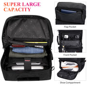 Convertible Carry-On Travel Backpack – Black