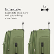 Large Expandable Softside Luggage – Evergreen