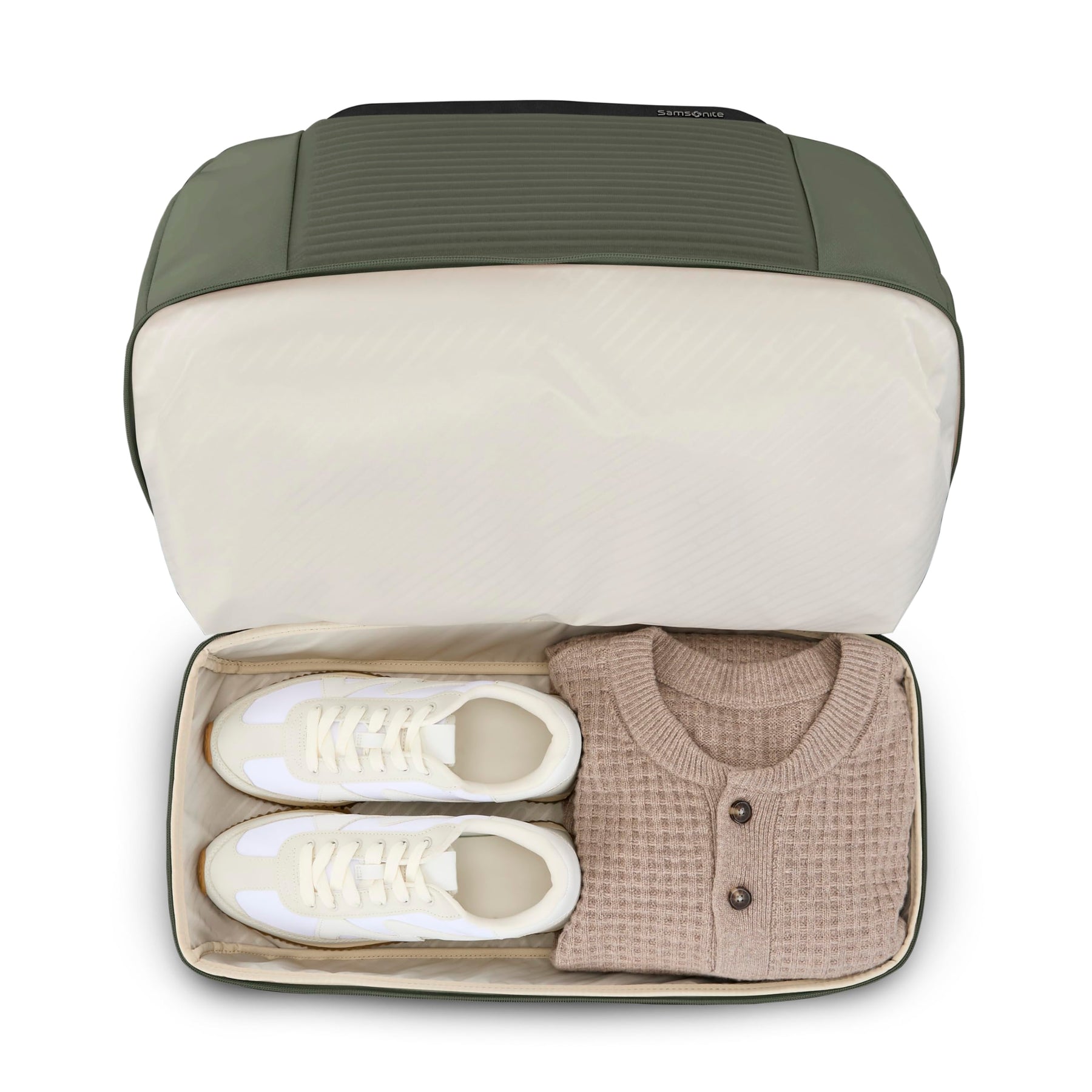 Weekender Duffle Bag with Shoe Compartment – Olive