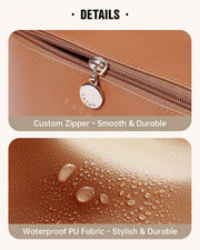 Large Cosmetic Travel Bag – Brown