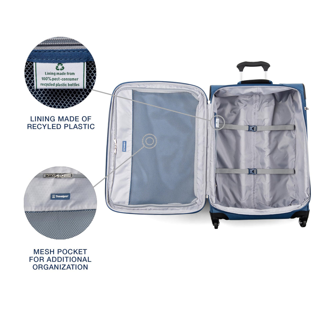 25" Expandable Softside Luggage – Ensign Blue