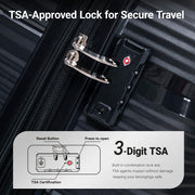 4-Piece Expandable Hardside Luggage Set with TSA Lock