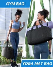 Large Weekender Travel Duffle Bag with Yoga Mat Strap