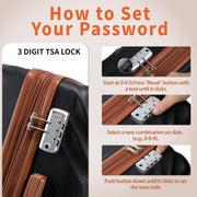 10-Piece Hardside Luggage Set with TSA Lock