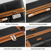 5-Piece Hardside Luggage Set with TSA Lock