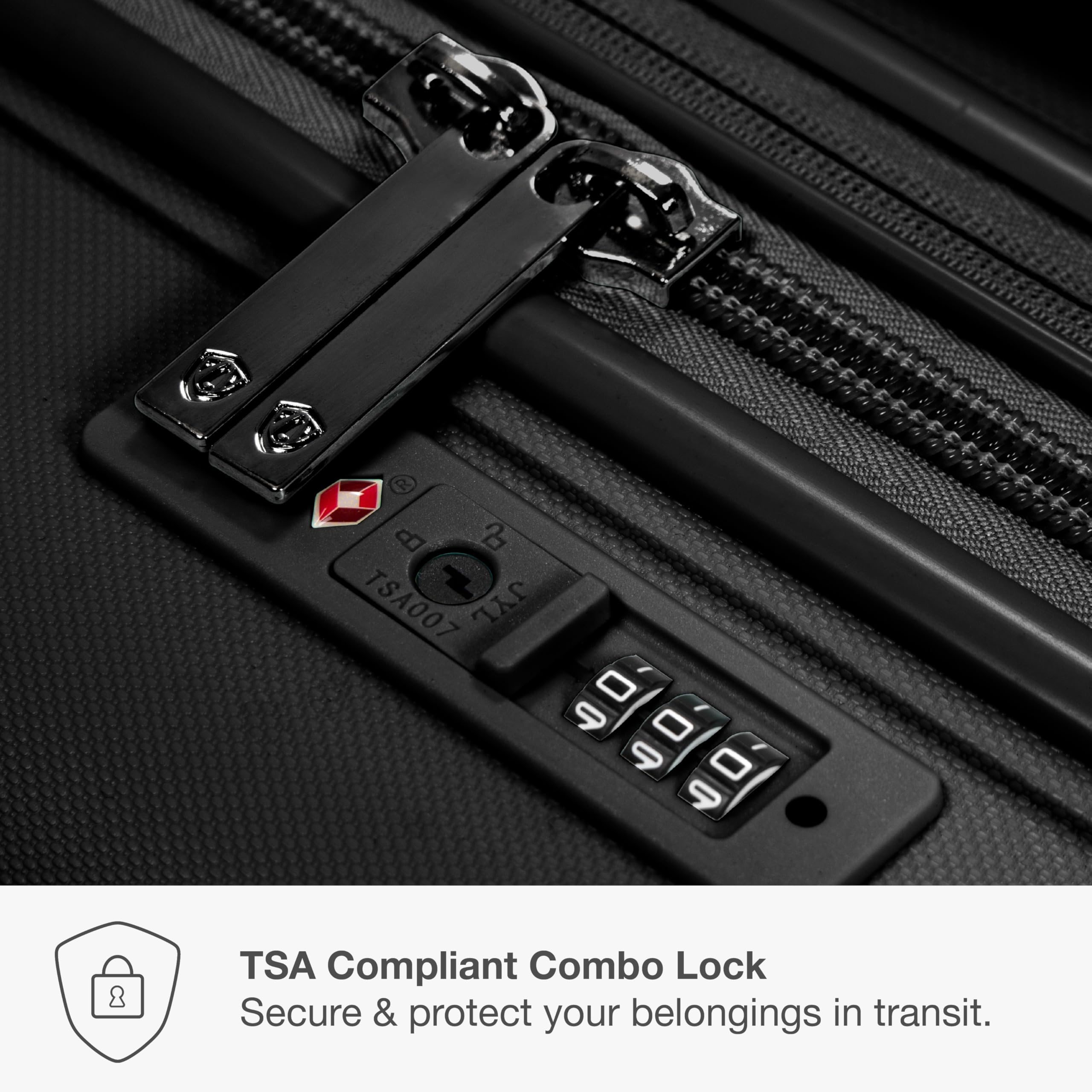 27" Expandable Hardside Luggage – Black