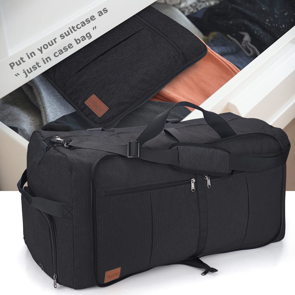 120L Foldable Travel Duffle Bag with Shoe Compartment