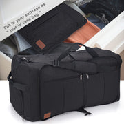 120L Foldable Travel Duffle Bag with Shoe Compartment