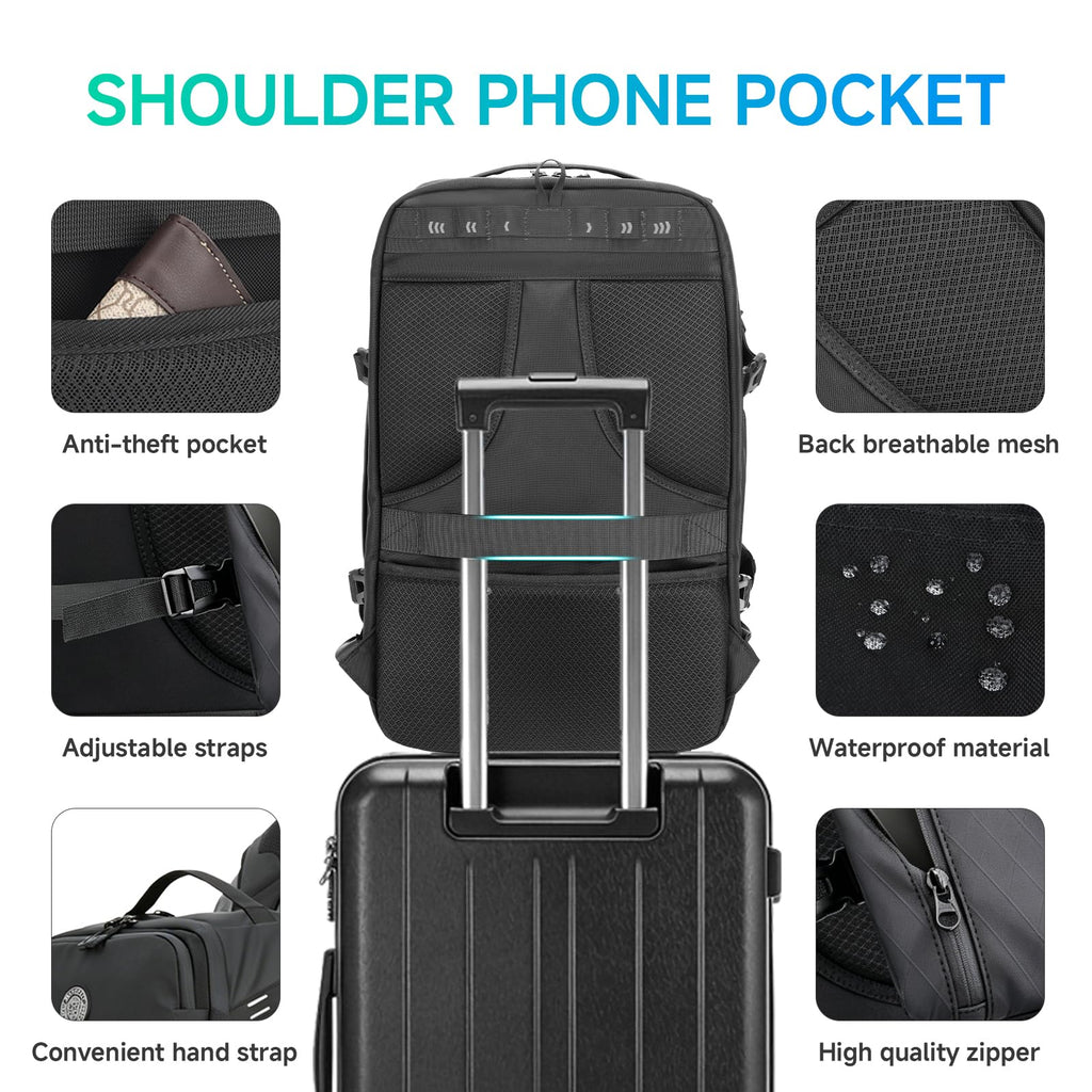40L TSA-Friendly Travel Backpack