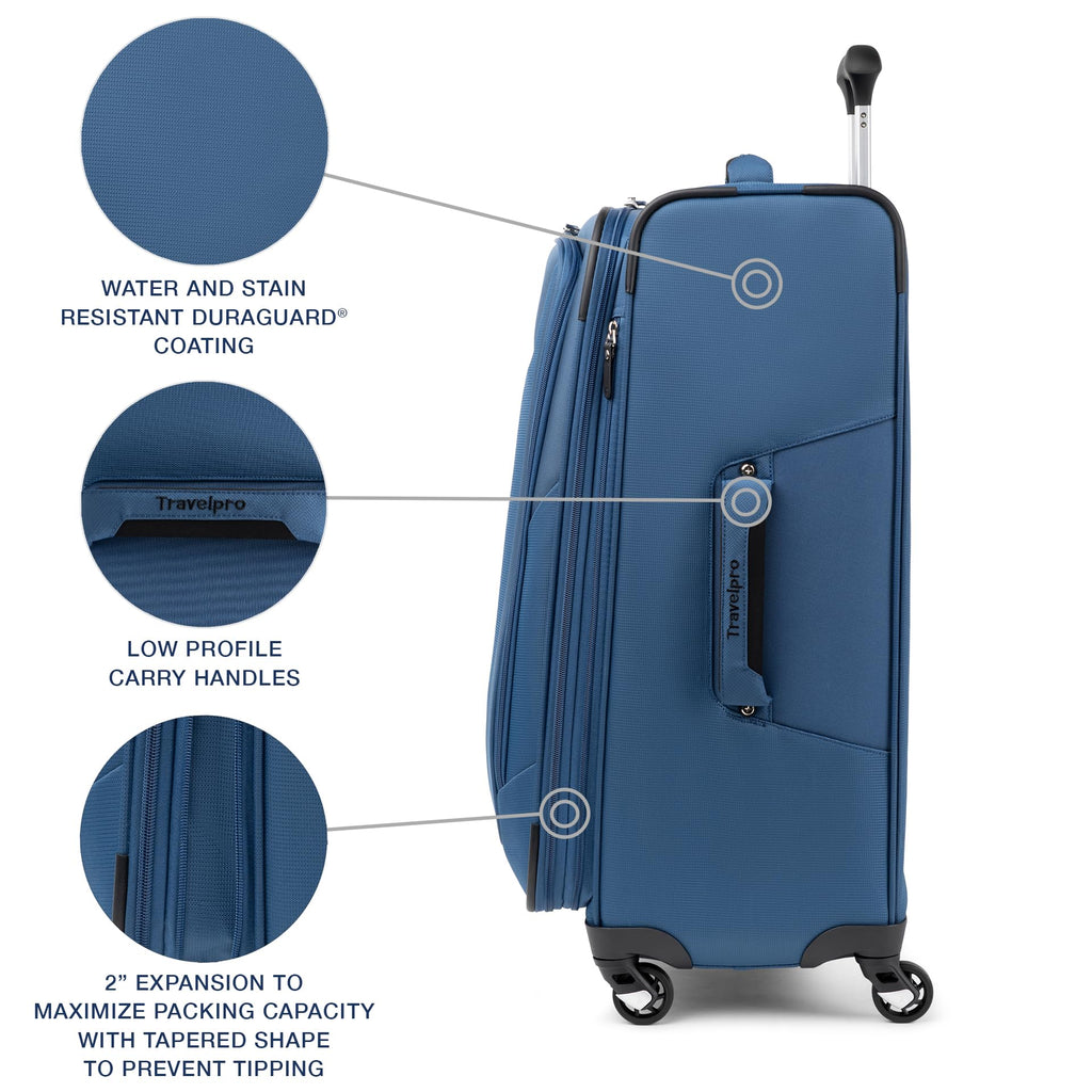 25" Expandable Softside Luggage – Ensign Blue