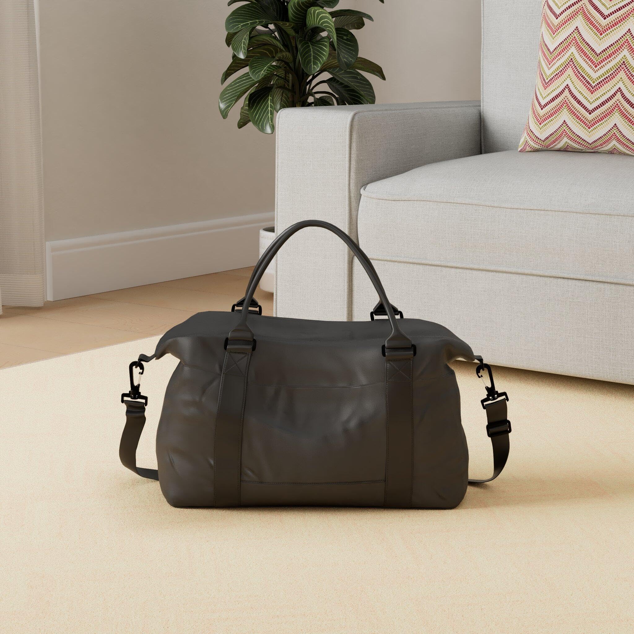 Weekender Travel Duffle Bag – Black