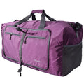 60L Foldable Waterproof Travel Duffle Bag – Purple