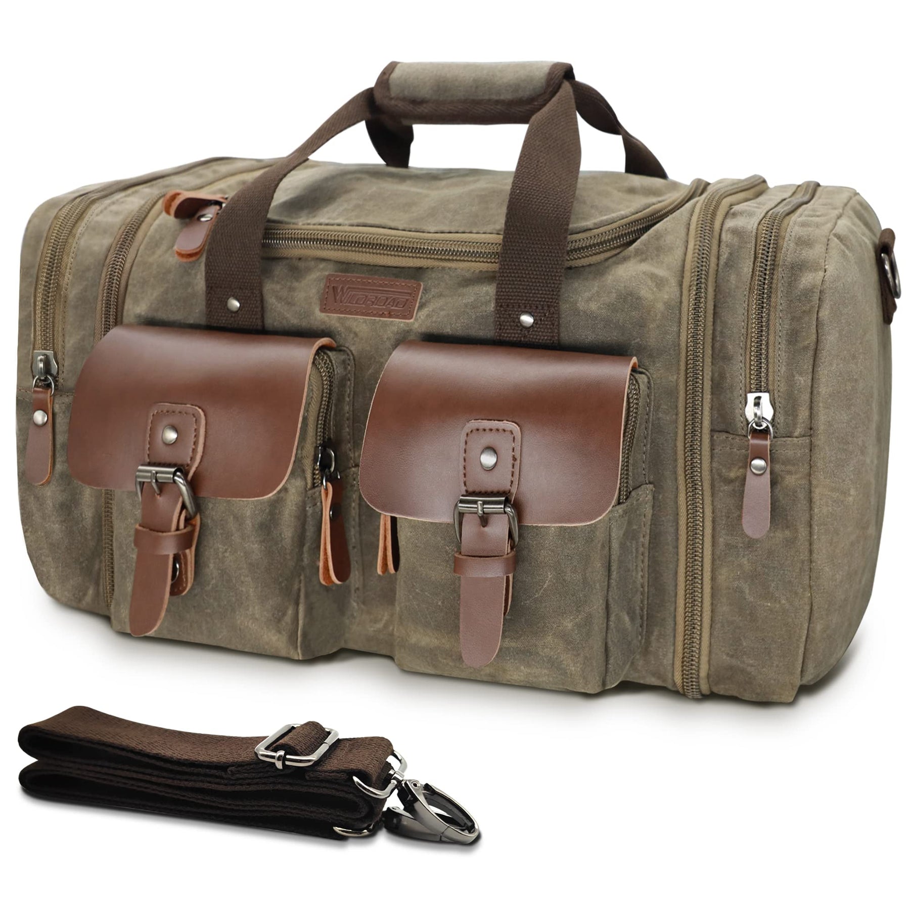 50L Waxed Canvas Duffle Bag