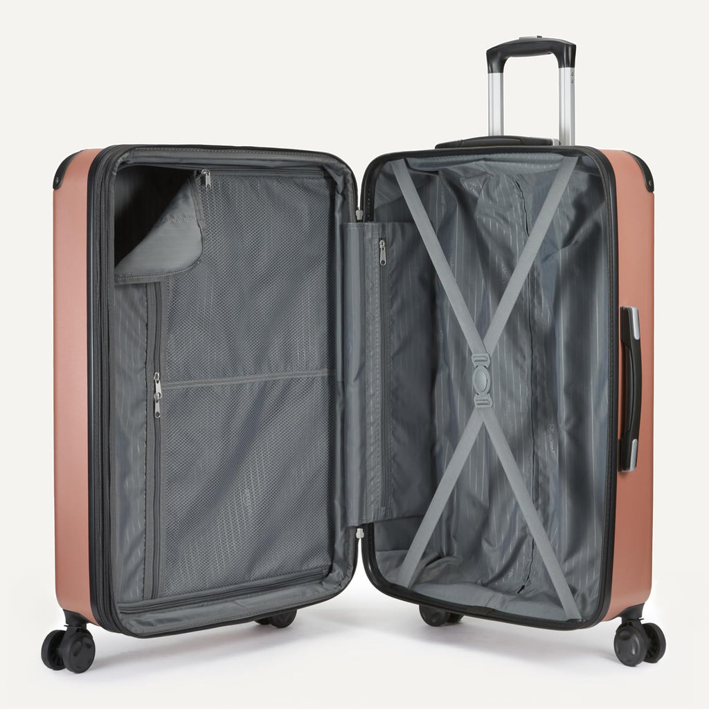 4-Piece Hardside Luggage Set – Rose Gold