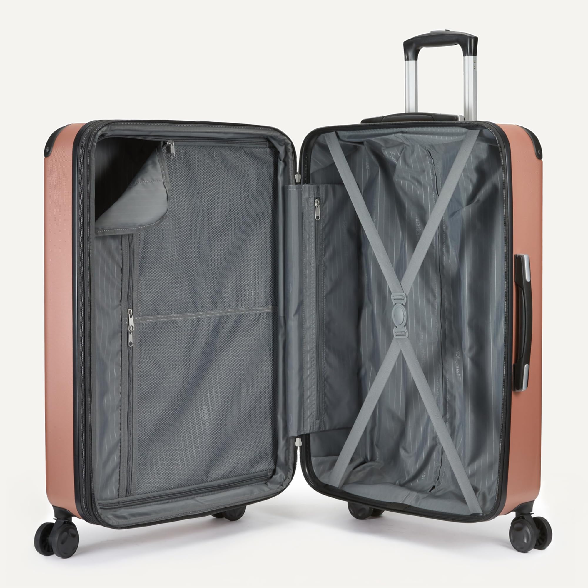 4-Piece Hardside Luggage Set – Rose Gold