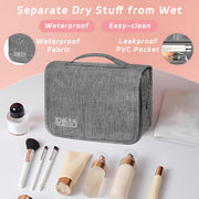 Hanging Travel Toiletry Bag – Grey