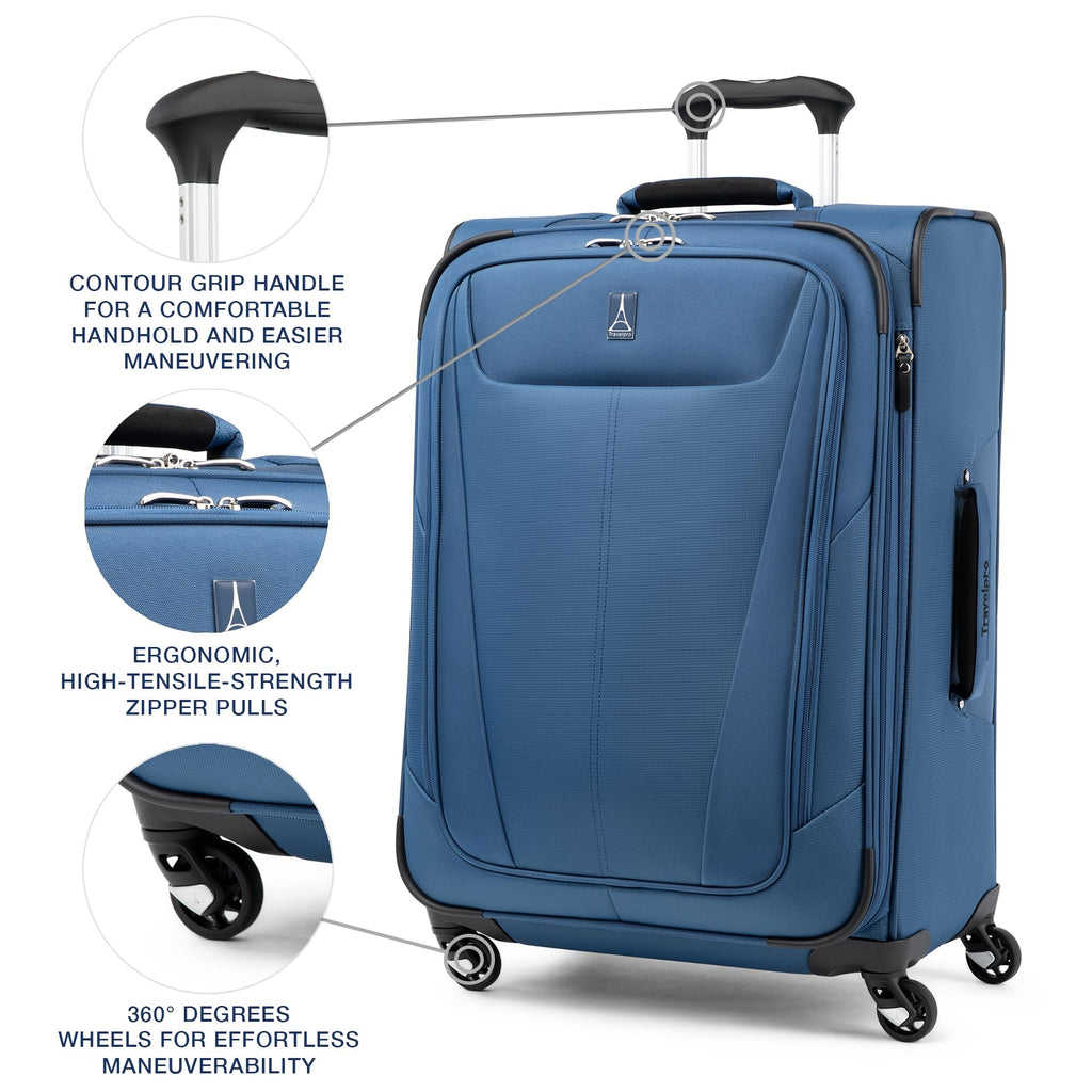 25" Expandable Softside Luggage – Ensign Blue