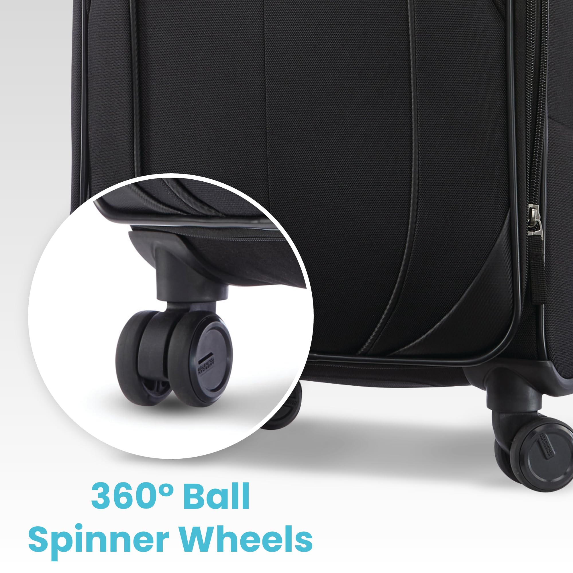 20" Expandable Softside Carry-On Luggage – Black