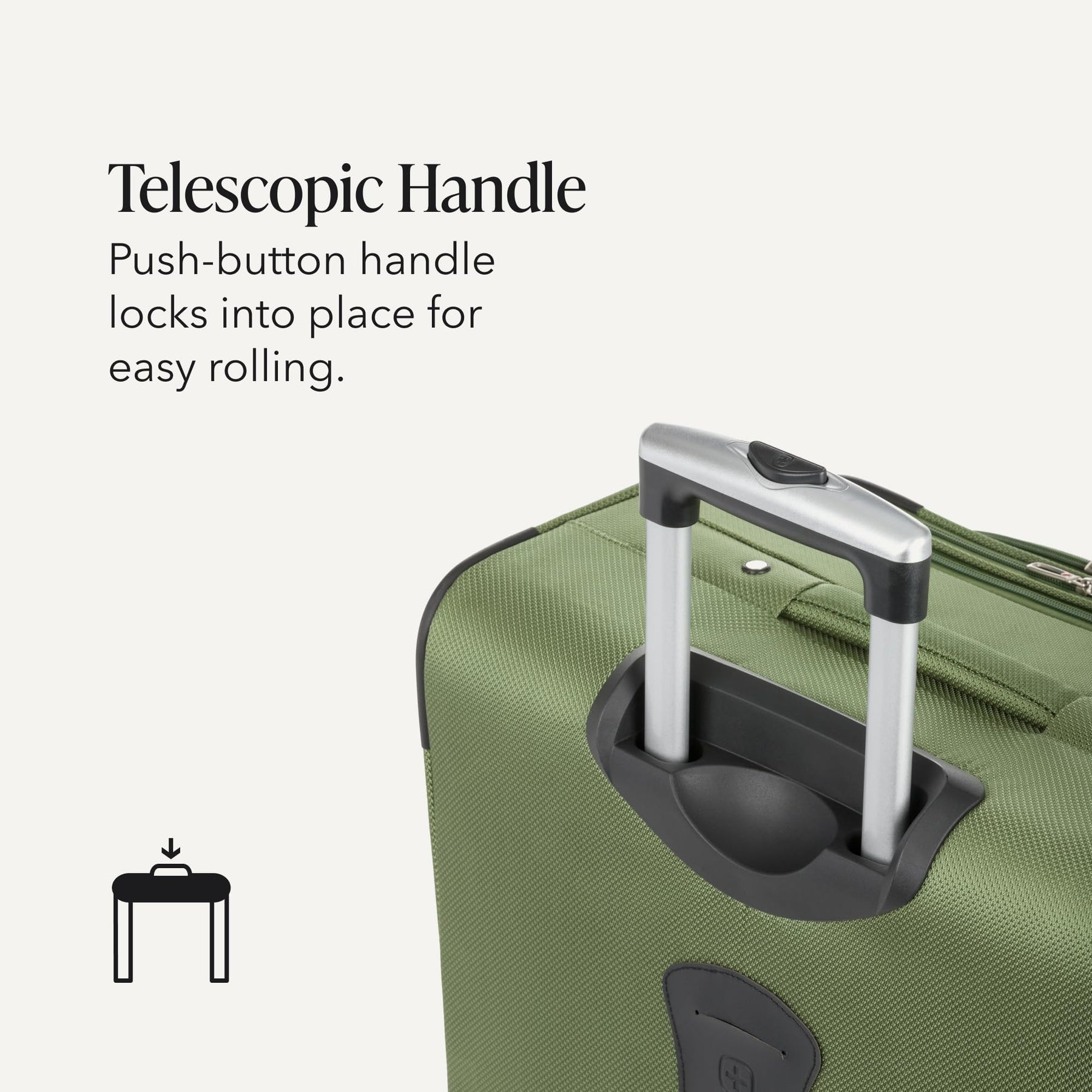 Large Expandable Softside Luggage – Evergreen