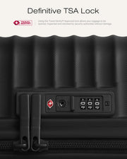 24" Hardside Luggage with TSA Lock – Black