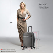 20" Hardshell Carry-On Luggage – Charcoal