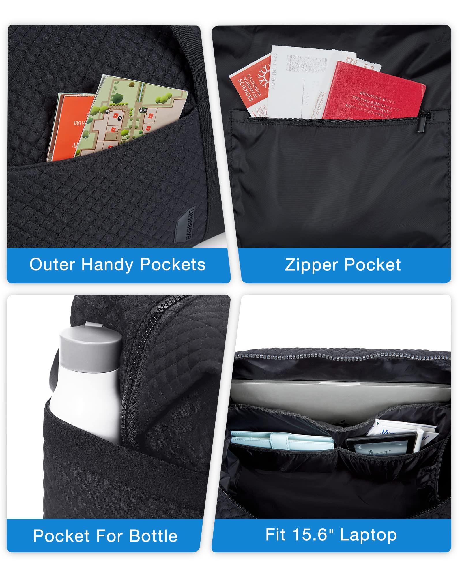 Large Weekender Travel Duffle Bag with Yoga Mat Strap