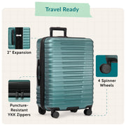 22" Expandable Hardside Carry-On Luggage – Teal