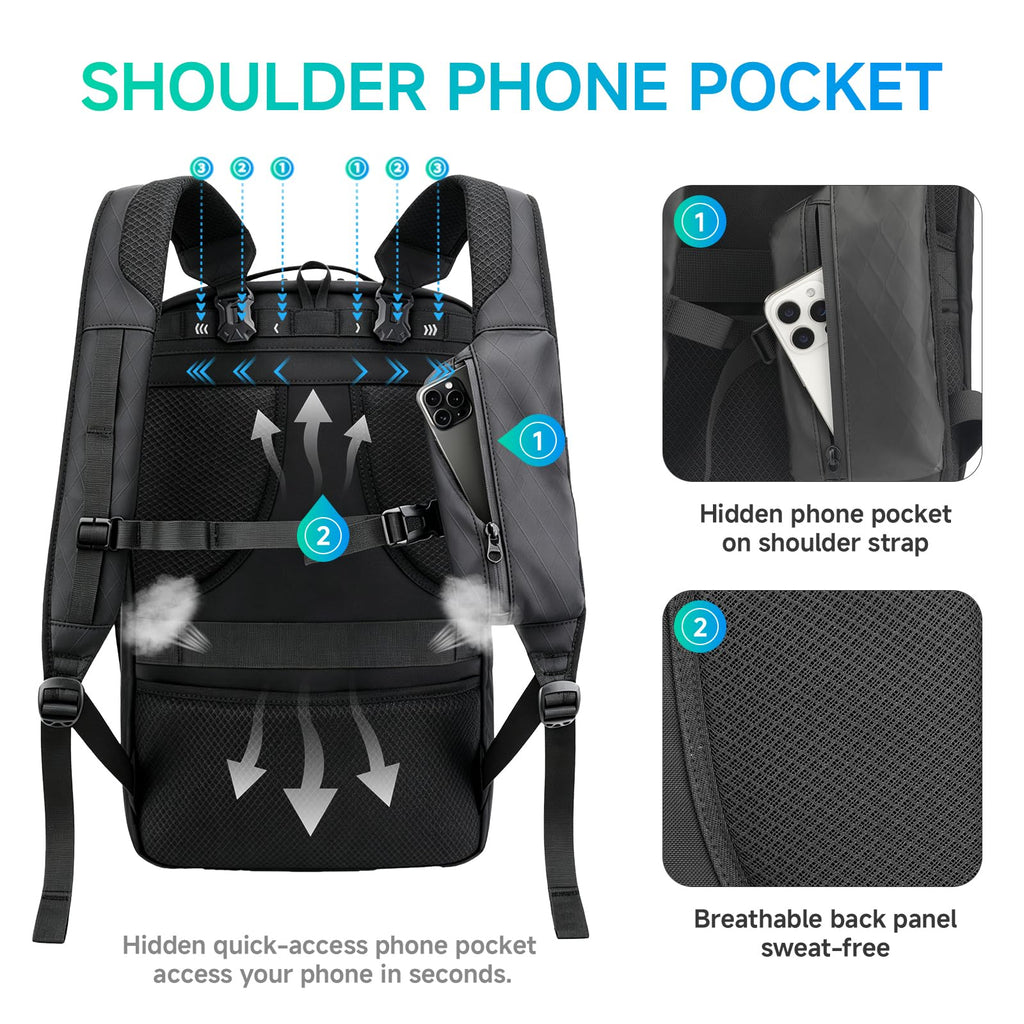 40L TSA-Friendly Travel Backpack
