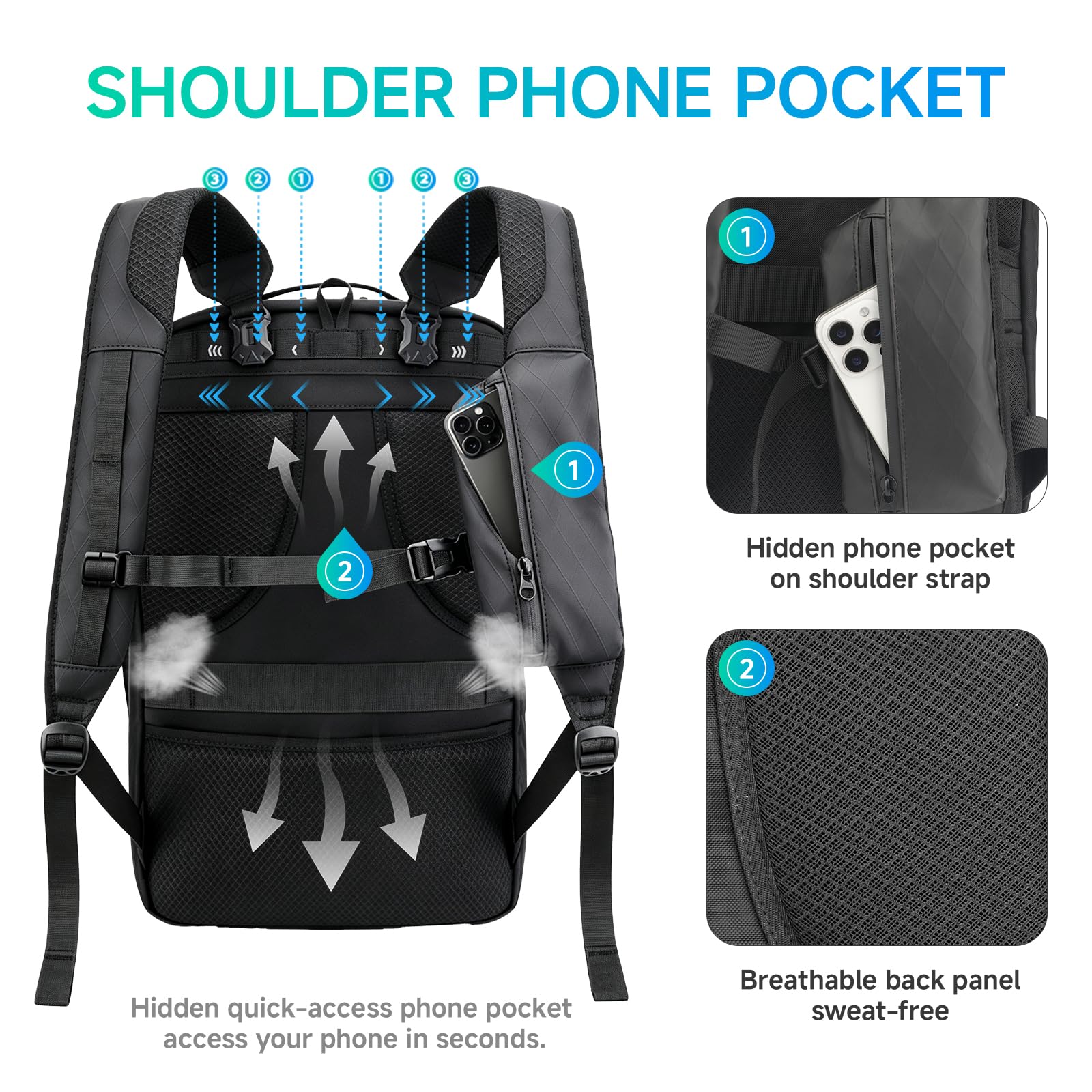 40L TSA-Friendly Travel Backpack