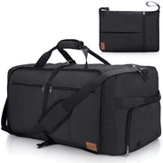 120L Foldable Travel Duffle Bag with Shoe Compartment